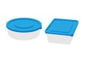 It is an illustration of Tupperware storage container. Royalty Free Stock Photo